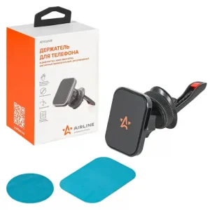 держатель для телефона! в дефлектор крюк фиксатор магнитный прямоугольный регулируемый AEAG008 AIRLINE