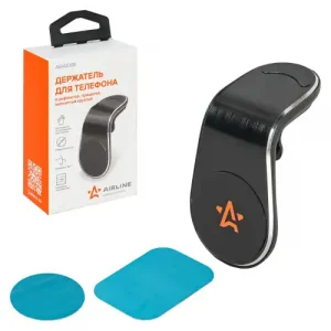 держатель для телефона! в дефлектор прищепка магнитный круглый AEAG005 AIRLINE