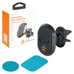 держатель для телефона! в дефлектор прищепка с гайкой магнитный овальный регулируемый AEAG007 AIRLINE