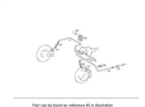Mercedes-Benz,Трубка тормозная A 123 420 70 28 64 MB