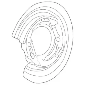 щиток тормозного диска! MB R-Class V251.122 164 423 01 20