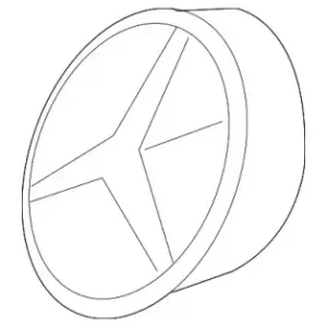 ЭМБЛЕМА РЕШЕТКИ РАДИАТОРА 209 888 00 52 MB