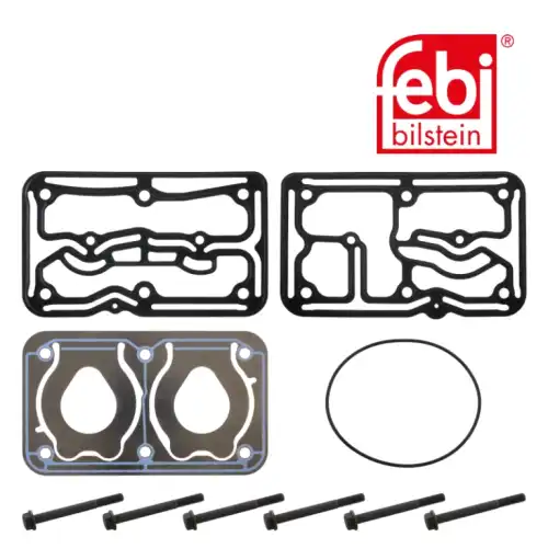 р/к компрессора! возд.(прокладка -2 шт., кольцо уплотн. 1 шт,болты 6шт, пластина нажимная) 37779 FEBI