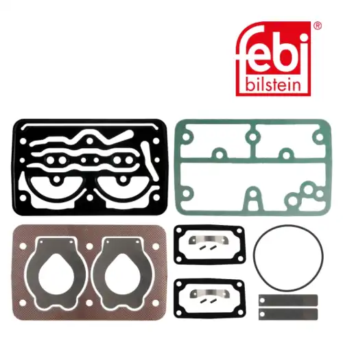 р/к компрессора!(прокладка -5шт.,уплот.кольцо-1шт.,пласт.прижим.4шт) 35781 FEBI