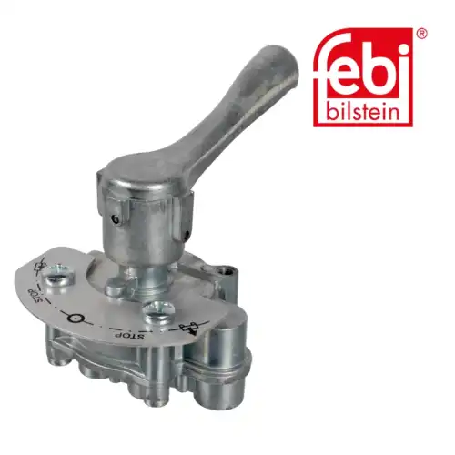 кран ручного управления пневмоподвеской !port1=М16x1.5, M12x1.5Omn MB/BPW/DAF 38128 FEBI