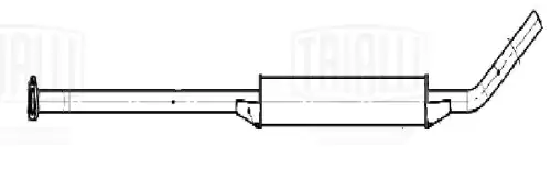 труба приемная! алюм. под 3 шпильки Lada-2131, Chevrolet Niva Евро-4 EAM 0346 TRIALLI