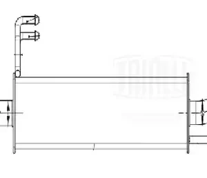 Глушитель для а/м Chevrolet Spark M300 (09-) 1.0i/1.2i осн. (алюм. сталь) (EMM 0503) TRIALLI