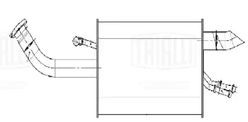 глушитель! Mitsubishi Colt 1.1i/1.3i 04-12 EMM 0530 TRIALLI