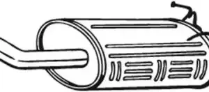 глушитель основной! задний Honda CR-V III 2.0/2.4 06> 163-063 BOSAL