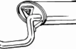 глушитель задняя часть! Toyota Avensis 1.6/1.8 03-08 228-151 BOSAL