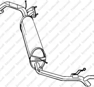 282-975 ГЛУШИТЕЛЬ ВЫХЛОПНЫХ ГАЗОВ АРТ. 66100054, СТРАНА ВВОЗА - ПОЛЬША BOSAL