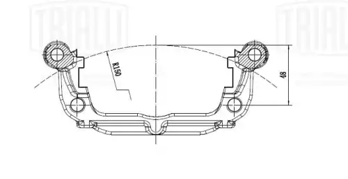 р/к диск.торм.с порш.! d38 Chevrolet Cruze, Opel Astra J/Mokka 09> CF 350150 TRIALLI