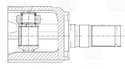 ШРУС для а/м Hyundai Creta (15-) 1.6i AT 2WD (внутр. перед. лев./прав.) (GO 0829) TRIALLI