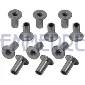 комплект заклепок! 64шт. 10x18/18, трубчатые с плоской головкой к AC2199 R6004 EMMERRE