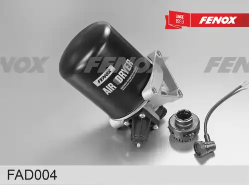 осушитель воздуха! с подогревом, картр. и глуш.,ан.4324101040,разъем М27x1, 4 отв.МАЗ,КАМАЗ FAD004 FENOX