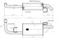 глушитель! основной L1155 Nissan Pathfinder R51 2.5dCi 05> EMM 1120 TRIALLI