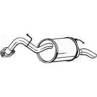 глушитель! Toyota Yaris 05> 1.0i EMM 1902 TRIALLI