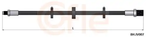 шланг тормозной передний! L=370mm Iveco Daily 06>