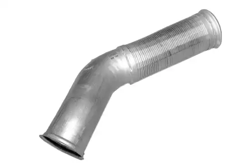 труба глушителя! (цинк) E-line D127 L750 с гофрой перед бочкой Volvo FH/FM, RVI Magnum Z59004 ZENTPARTS