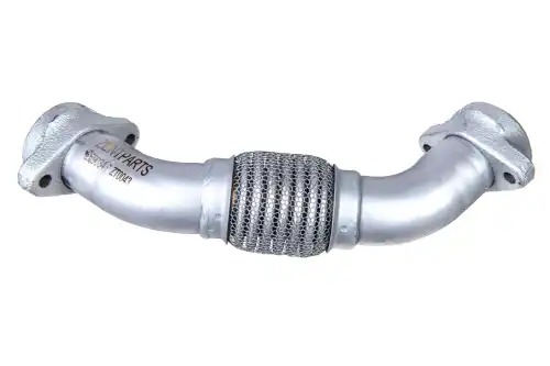 труба глушителя! к турбине левая 2 изг. с фланцами MB Actros MP2/MP3 Z59034 ZENTPARTS