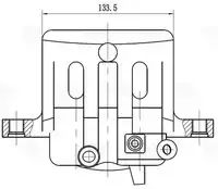 Суппорт тормозной TRIALLI CF 012076 передняя ось слева
