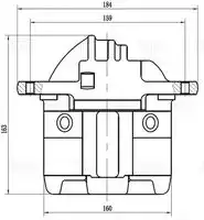 Суппорт тормозной TRIALLI CF 012104 передняя ось справа