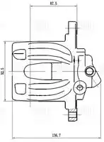 Суппорт тормозной TRIALLI CF 032007 задняя ось справа