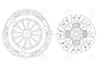 Комплект сцепления TRIALLI FR 2714
