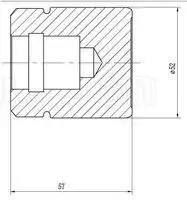 поршень суппорта перед. d52мм!Opel Astra G 98> RCF 032118 TRIALLI
