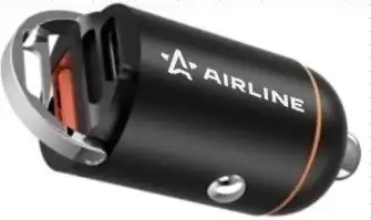 адаптер автомобильный! компактный Type-C PD + QC 3.0 65Вт, 12/24В PRO AEAK002 AIRLINE