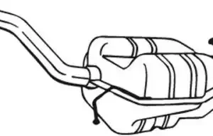 Глушитель задний 233-159 BOSAL