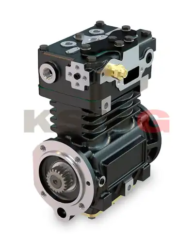 Компрессор воздушный двухцилиндровый CUMMINS ISM, N14, M11 (BENDIX TF750 107507) KY101195 KSMG