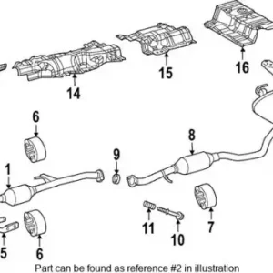 Прокладка глушителя TOYOTA / LEXUS 17451-75011