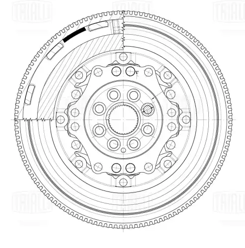 маховик двухмассовый! Skoda Yeti 09> 1.8 TSi 4x4 FW 1831 TRIALLI