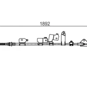 Трос ручного тормоза BOSCH 1 987 482 439