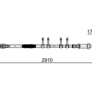 Трос ручного тормоза BOSCH 1 987 482 447