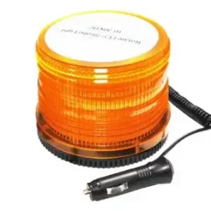 маячок проблеск.!LEDстроб.вращ.ж.12/24V магн/болты от прикурD117x103 48диод.9.6W TU06.A039020 TANGDE