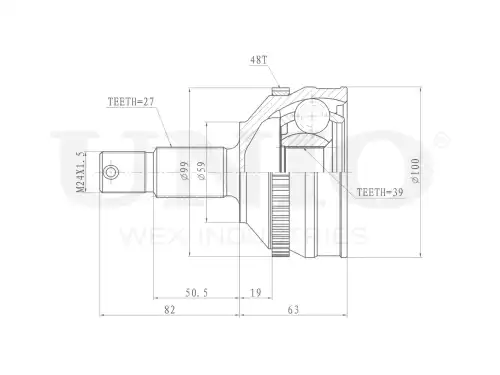 ШРУС наружный UNIO CVJ-20259