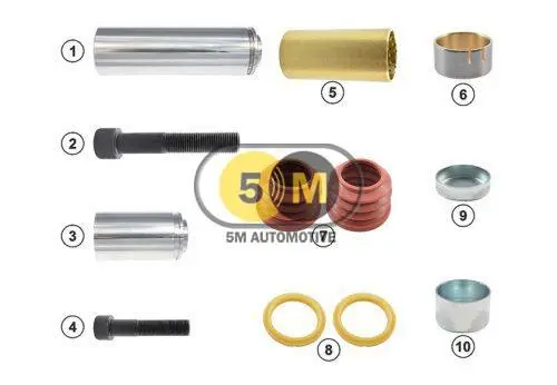 9201.046.5 Ремкомплект направляющих суппорта KNORR SN6 SN7 SK7 арт. 14820 (9201.046.5) 5M