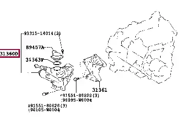 Цилиндр сцепления TOYOTA / LEXUS 3136012030