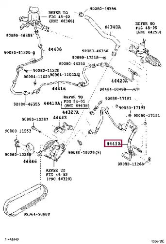 шланг ГУР! высокого давления Lexus RX300/330/350 03-06 4441048121 TOYOTA / LEXUS
