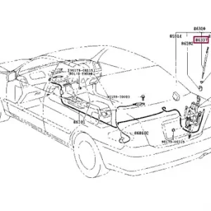 антенна! Toyota Camry 2.0/2.4 01-06 8633733230 TOYOTA / LEXUS
