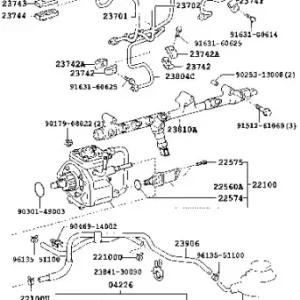 Кольцо уплотнительное форсунки TOYOTA / LEXUS 2368130010