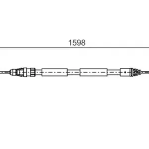 Трос ручного тормоза BOSCH 1 987 482 388