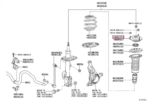 опора амортизатора переднего! Lexus RX 350/450H 09> 4860948060 TOYOTA / LEXUS