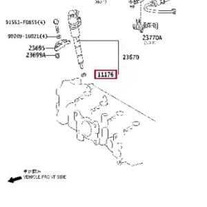 Кольцо уплотнительное форсунки TOYOTA / LEXUS 11176-33010
