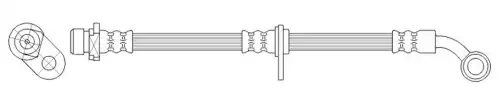 шланг тормозной передний левый! Honda CR-V 02-06 FT0300 K&K