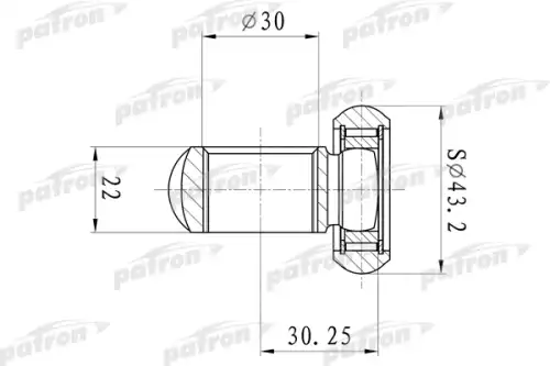 Трипод (Z:26, D:43.2mm) Alfa Romeo: 147/ PTD006 PATRON