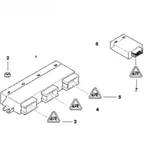 блок управления доводчика багажной двери! BMW X5 E70/LCI/X6 E71/E72 Hybrid 61 35 7 335 274