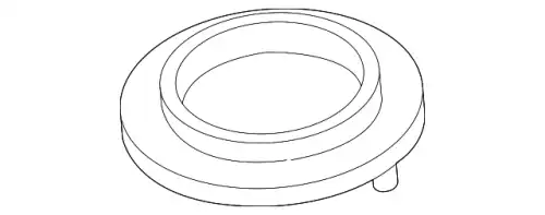 опора амортизатора переднего! без подшипникаAudi A3, VW Golf 7 1.2-1.4TSI/1.6-2.0TDI 12> 5Q0512297D VAG